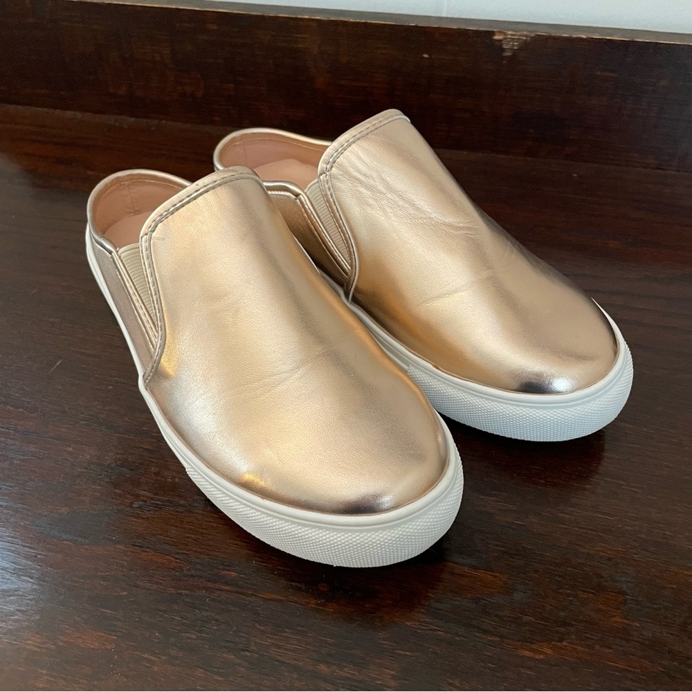 TG Rose Gold Slip On Mule Sneakers womens size 6.5